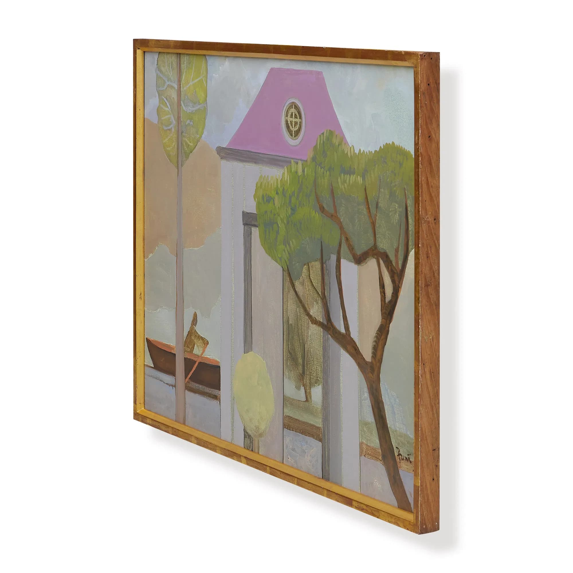 The Boathouse Original Painting by John Funt