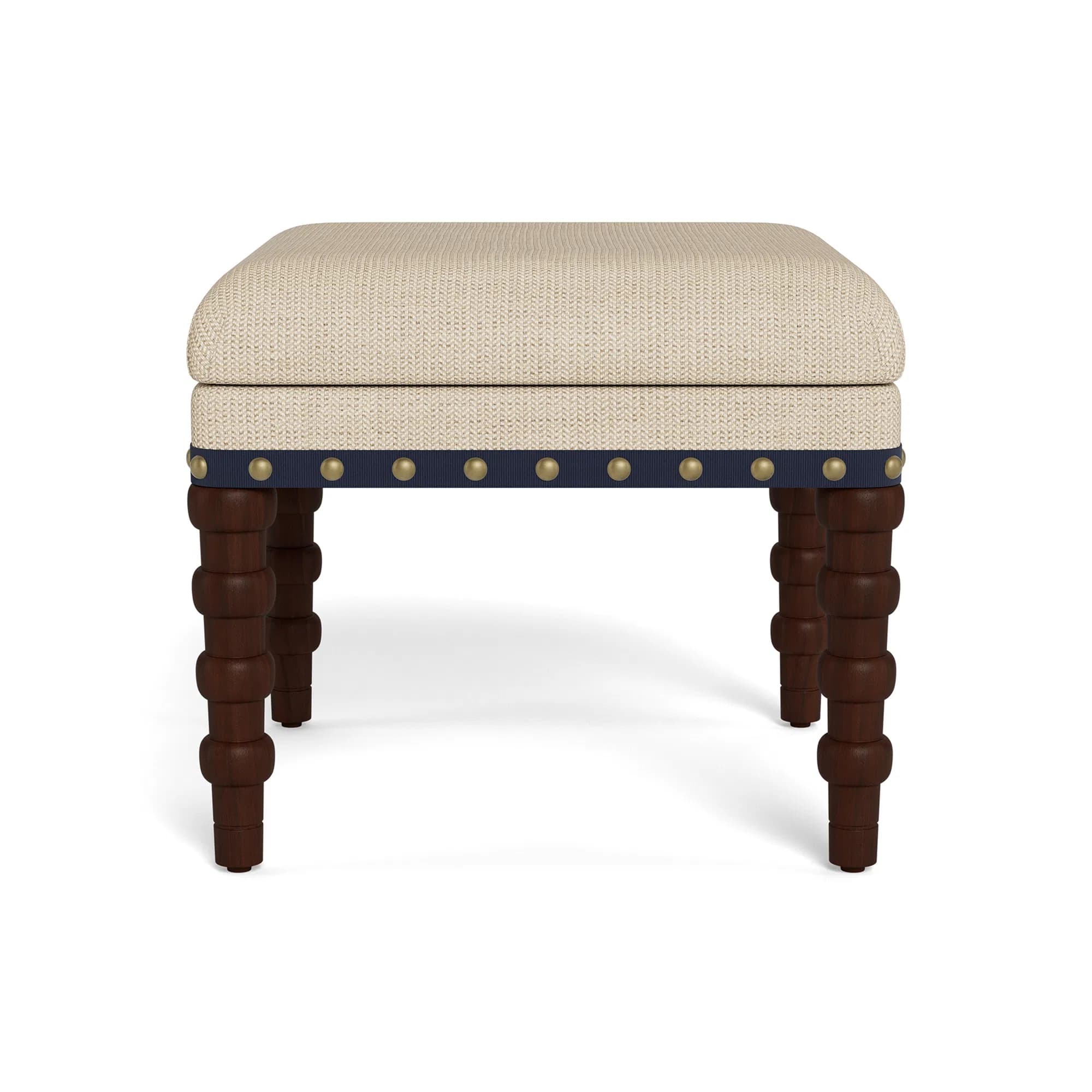 Navy Tape Handcrafted Maple Stool