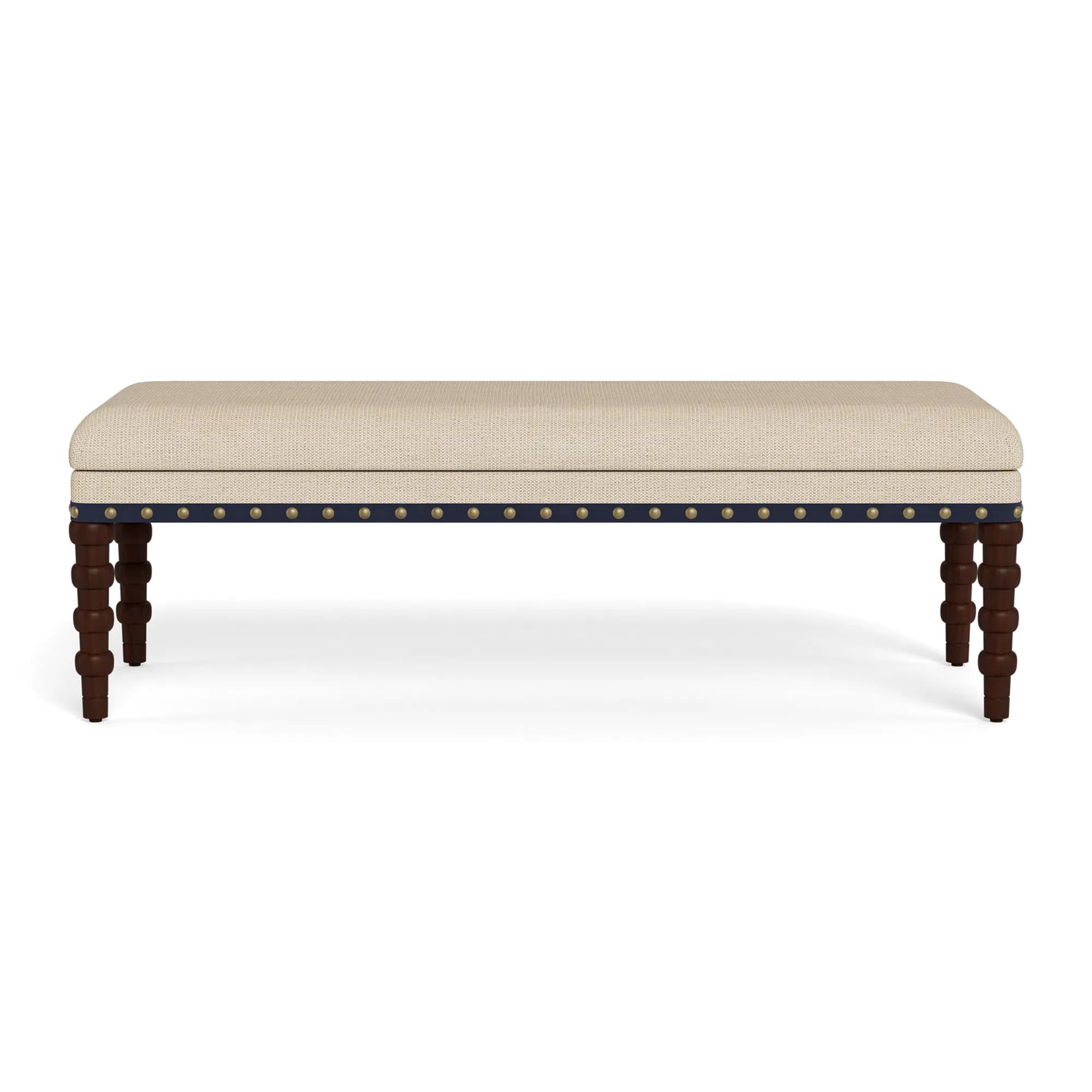 Navy Tape Handcrafted Maple Bench