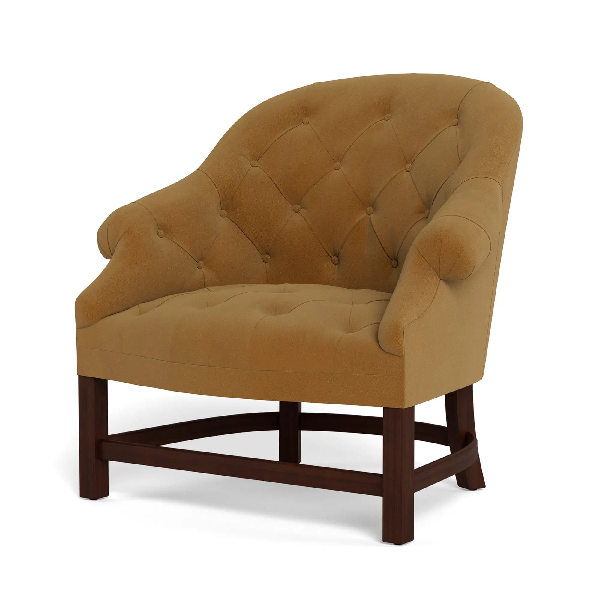 T42 Barrel Chair in Performance Linen Cream