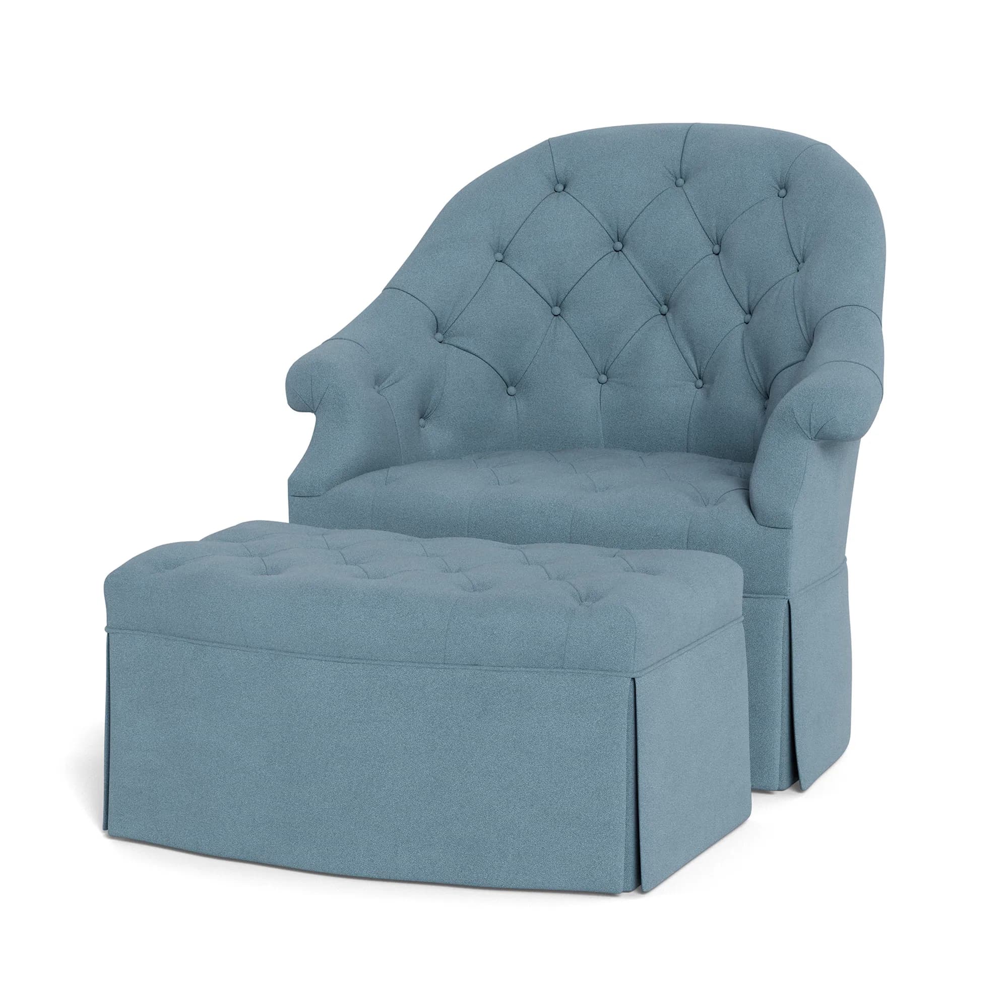 Olivia Barrel Chair with Skirt