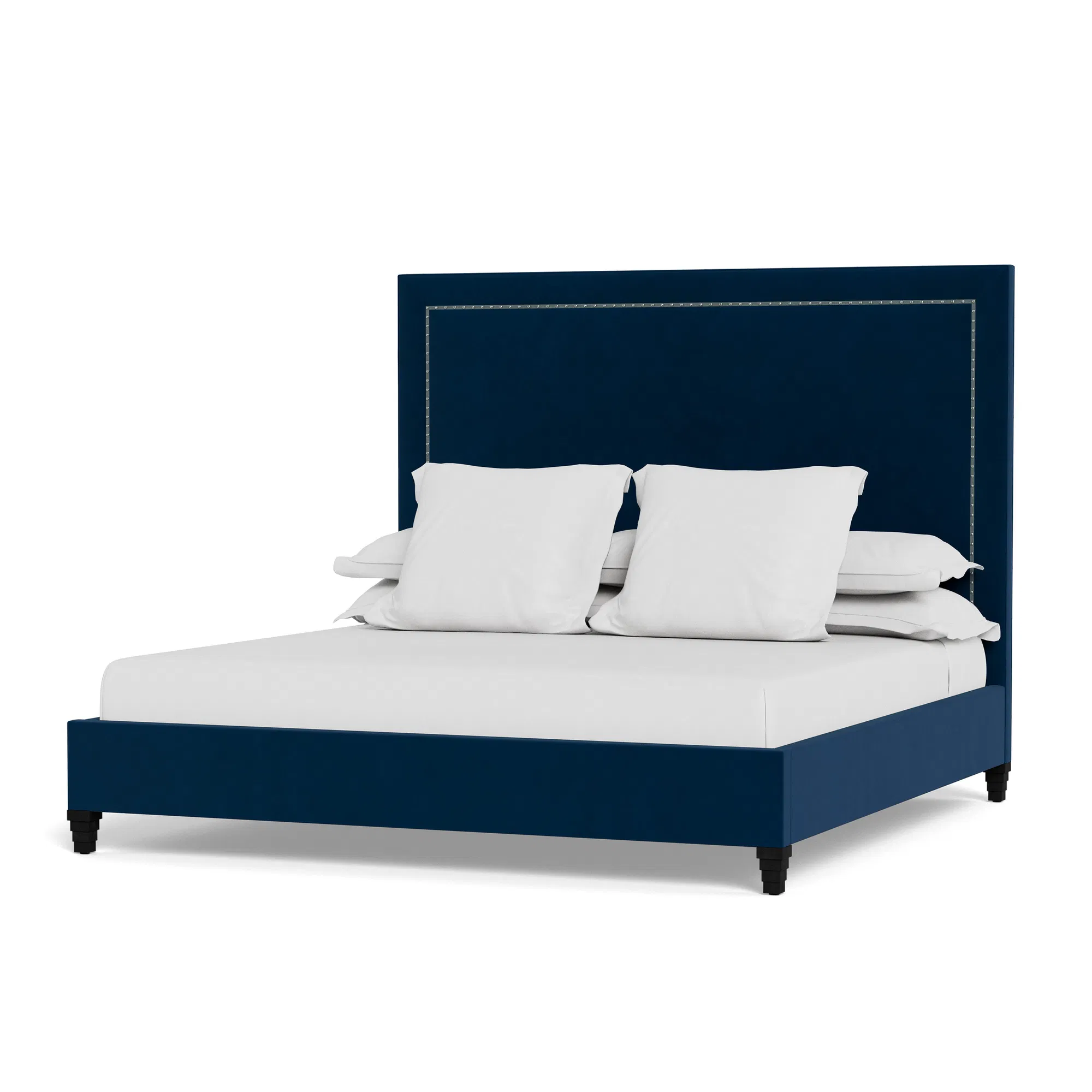 Sophie Upholstered Bed with Nailhead Detail