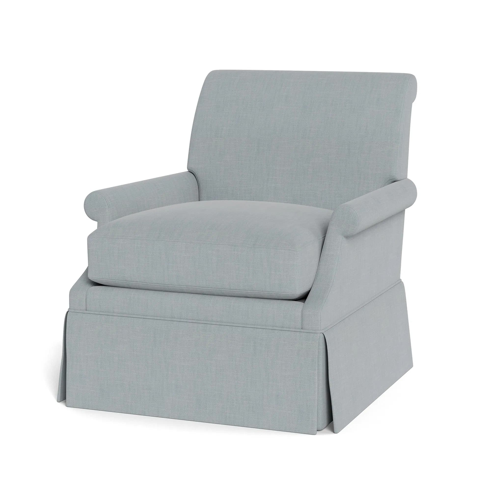 Origo Upholstered Armchair Straight Skirt