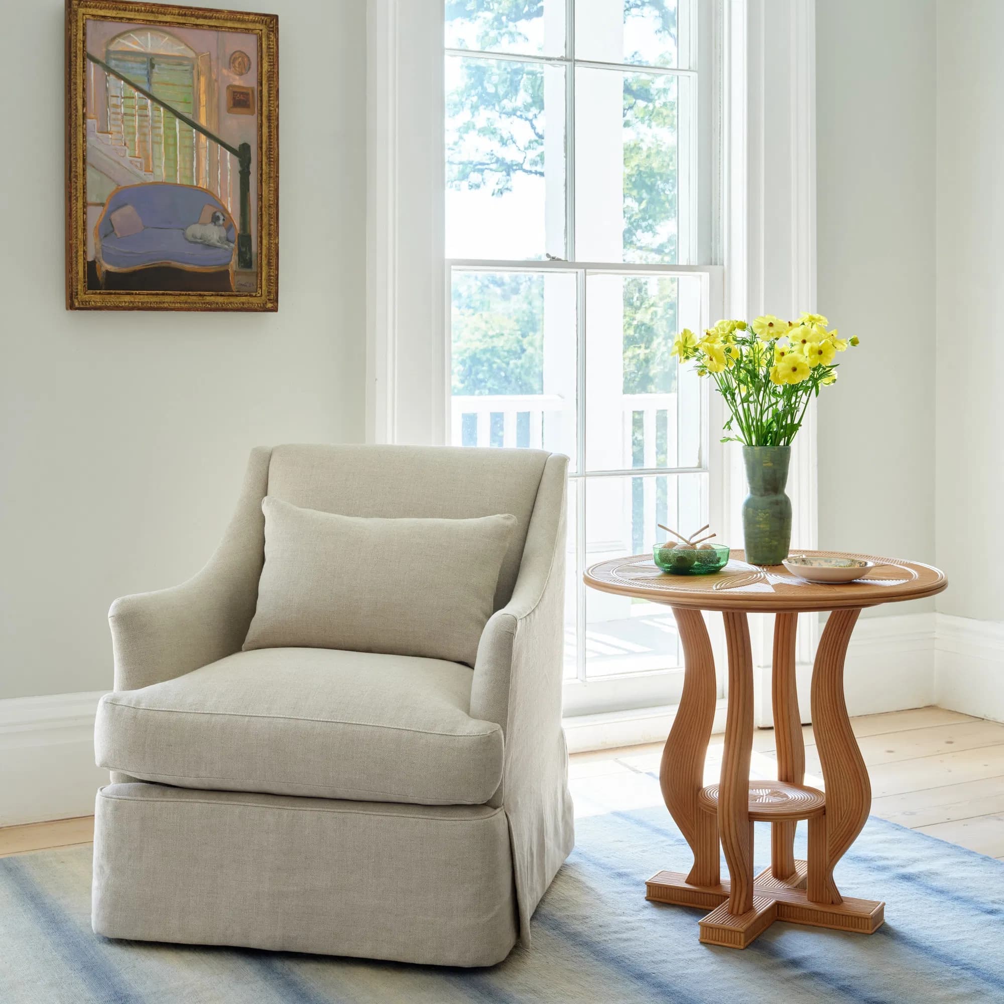 Bowen Performance Linen Armchair