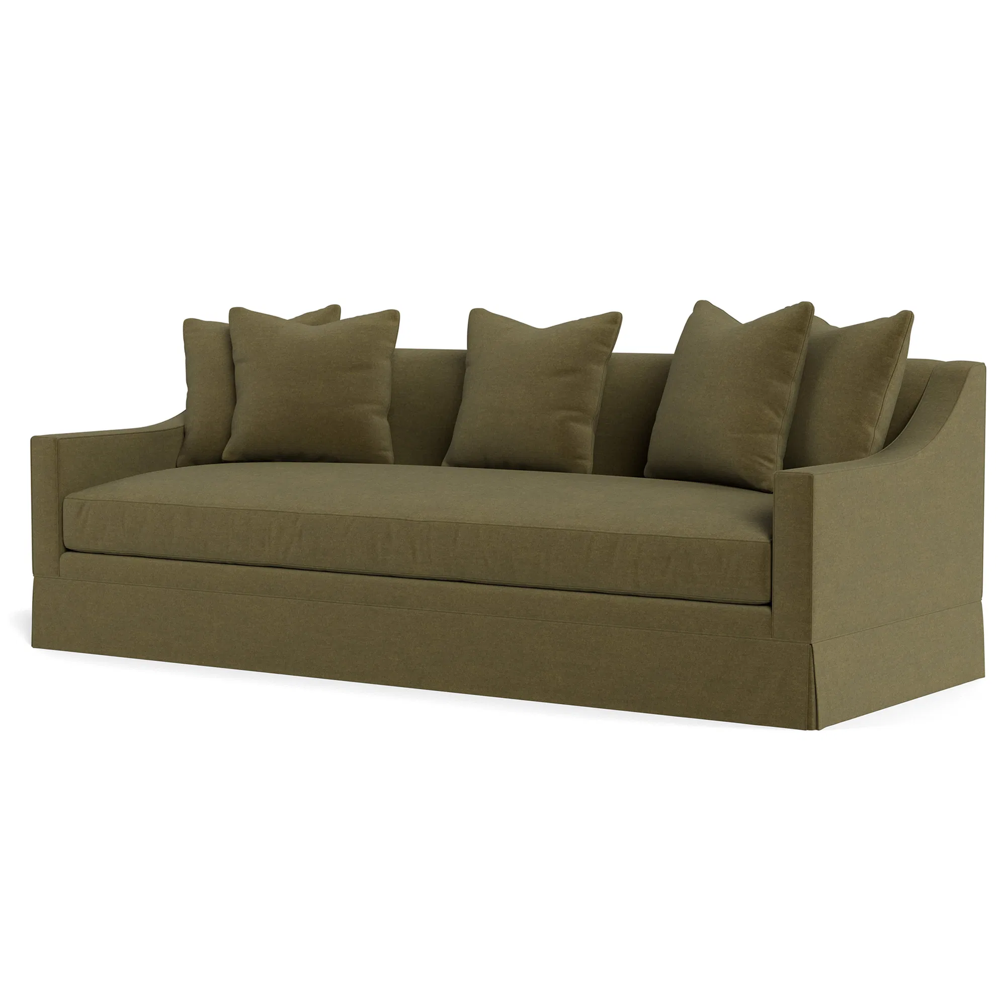 Grant Handcrafted Modern Skirted Sofa