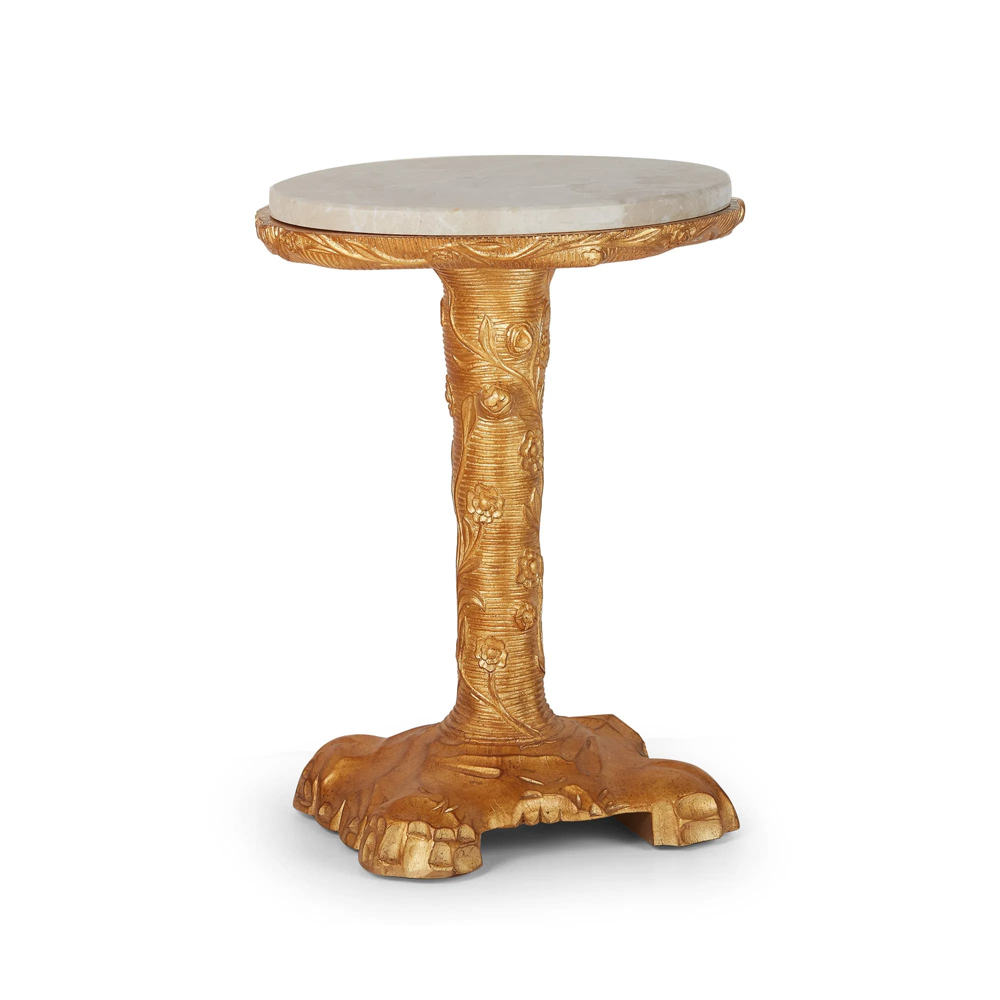 Albero Hand-Gilded Rococo Drinks Table