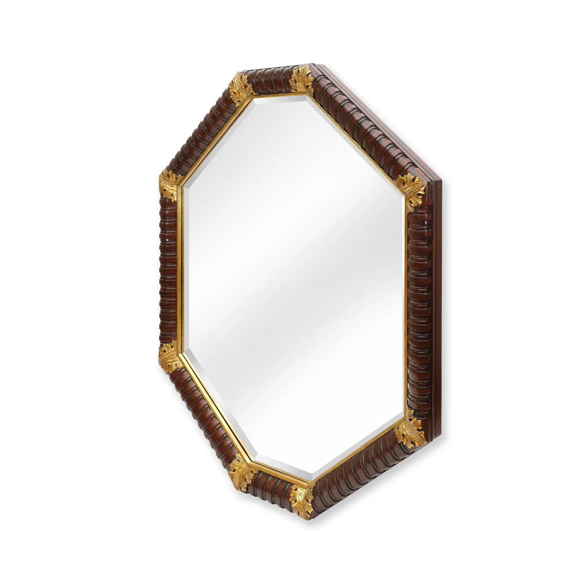Acanthus Hand-Carved Gilded Hardwood Mirror