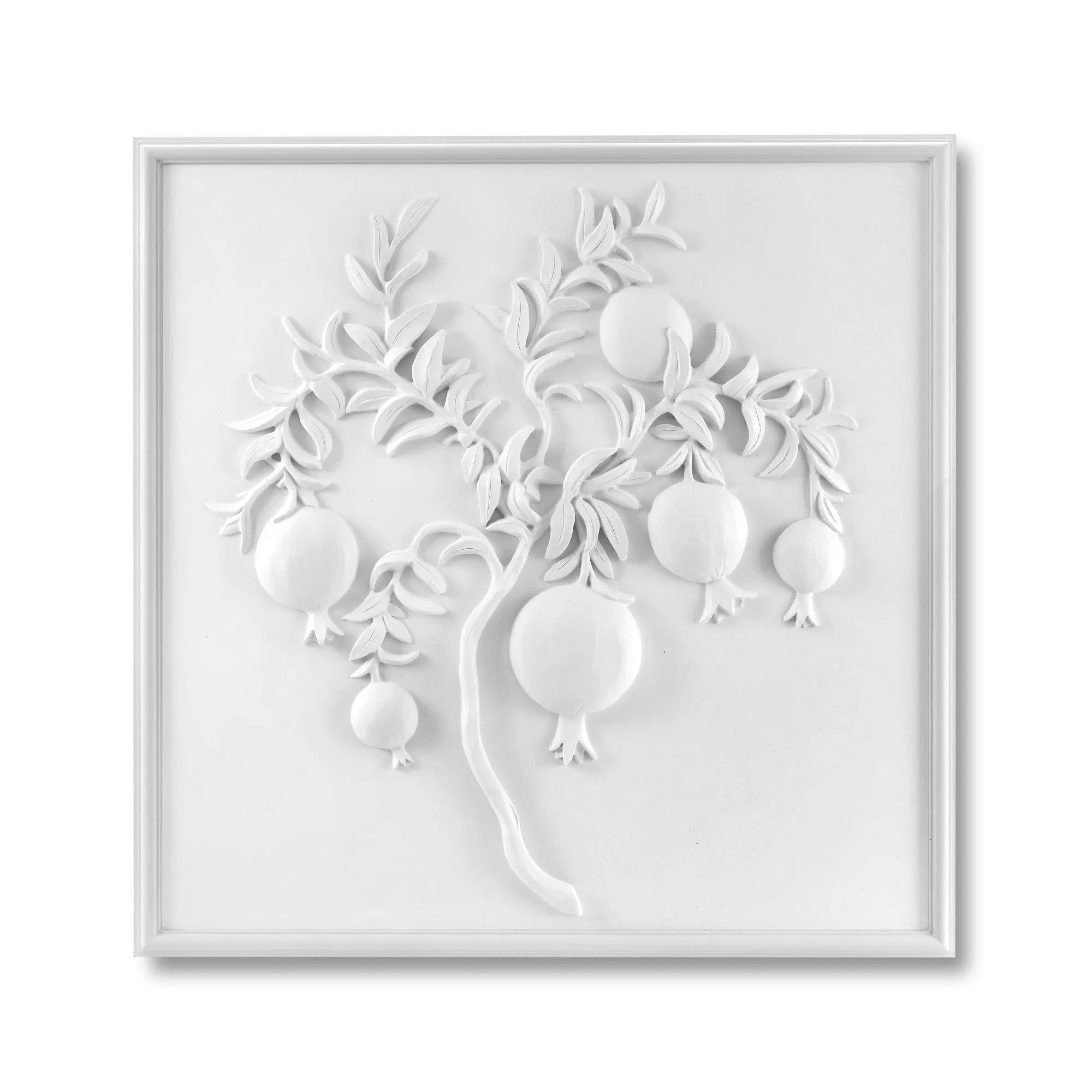 Hand-Poured Plaster Wall Panels Set of Four