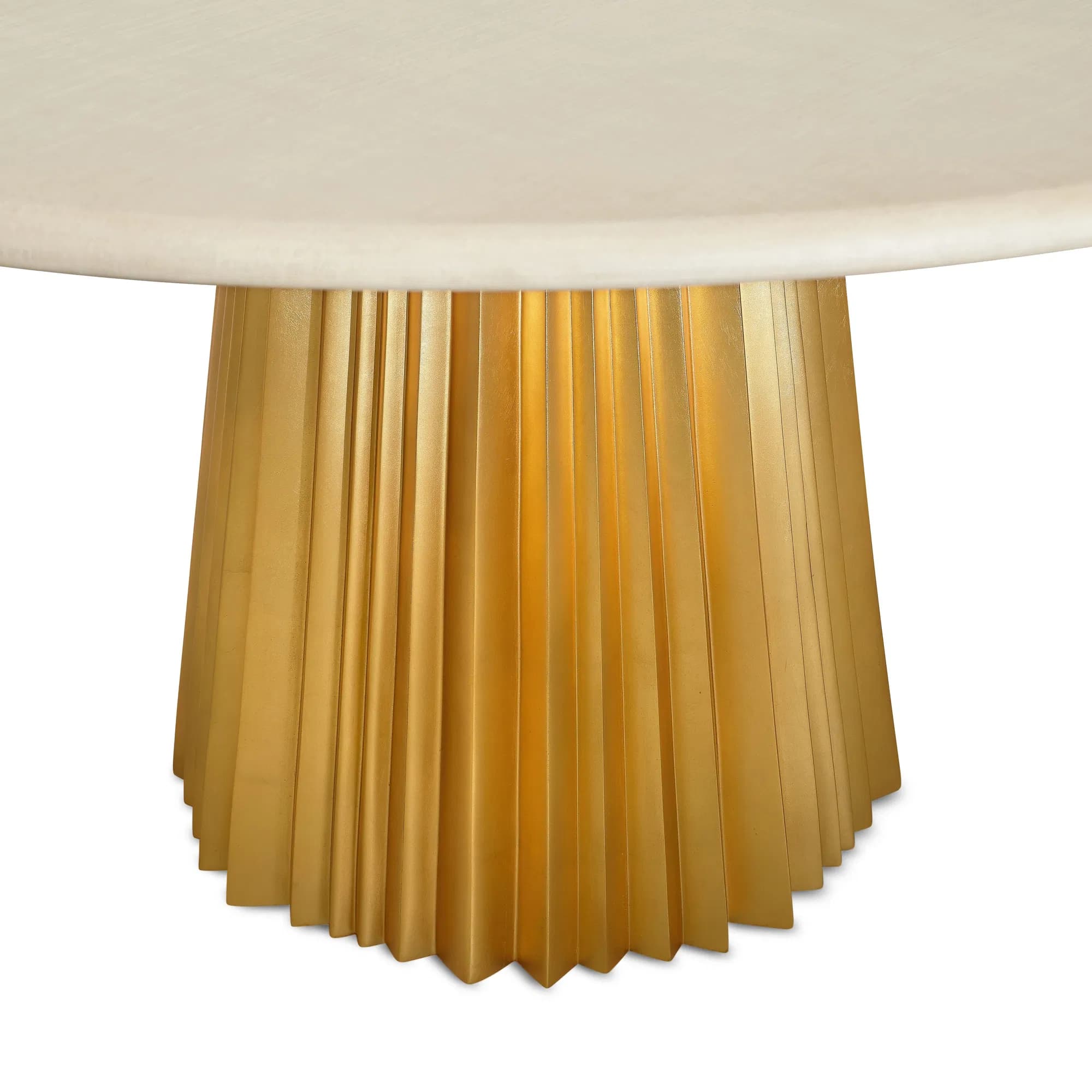 Sunburst Gold-Foiled Dining Table