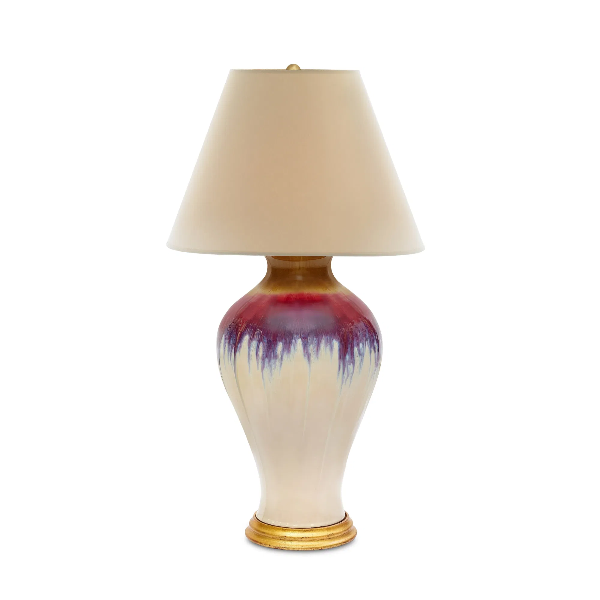 Flambé Hand-Thrown Ceramic Table Lamp
