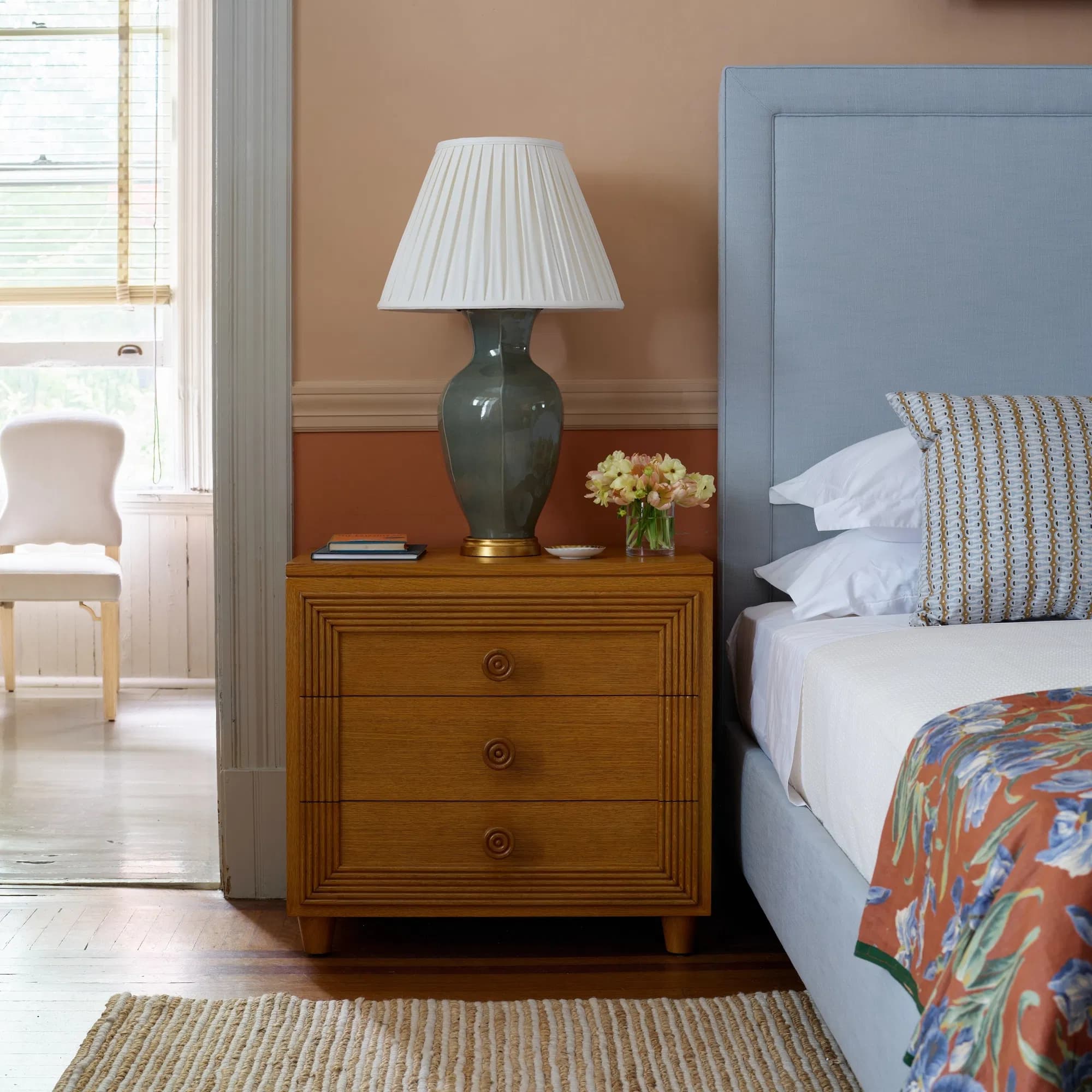 Hive Celadon Hand-Glazed Ceramic Table Lamp