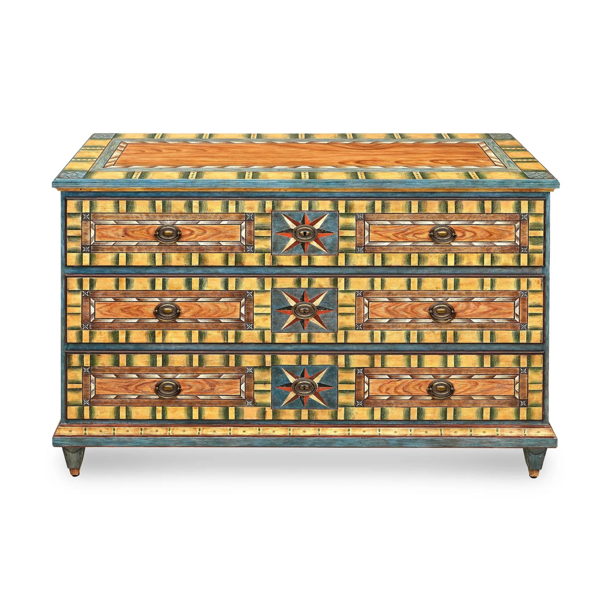 Friedrich Hand-Painted Chest of Drawers