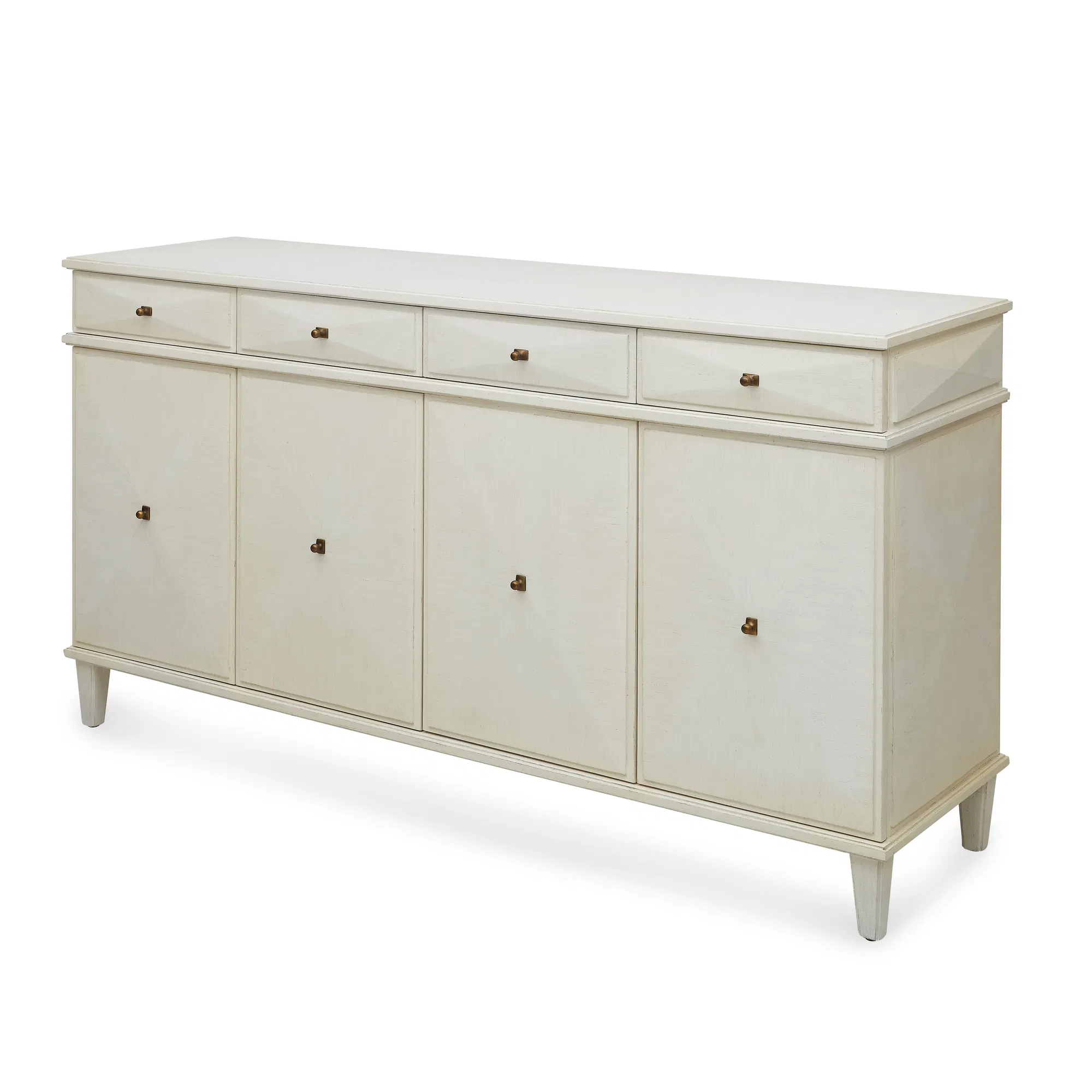 Ames Credenza Warm White Hardwood