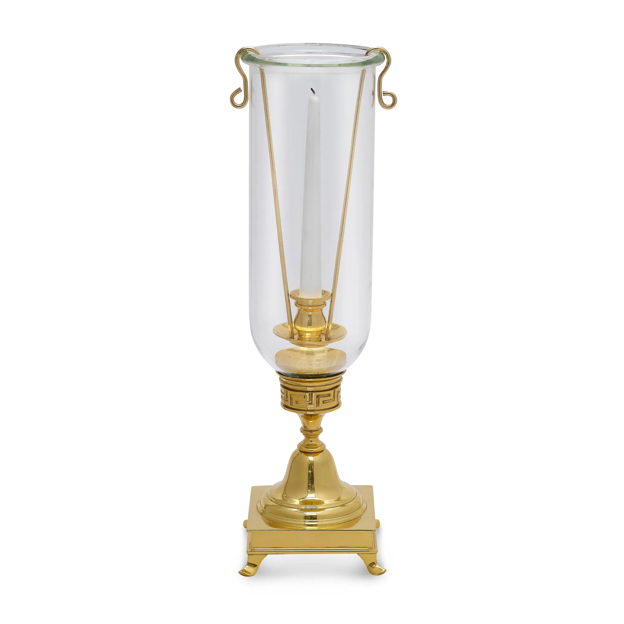 Adonis Hurricane Tall Glass Candleholder
