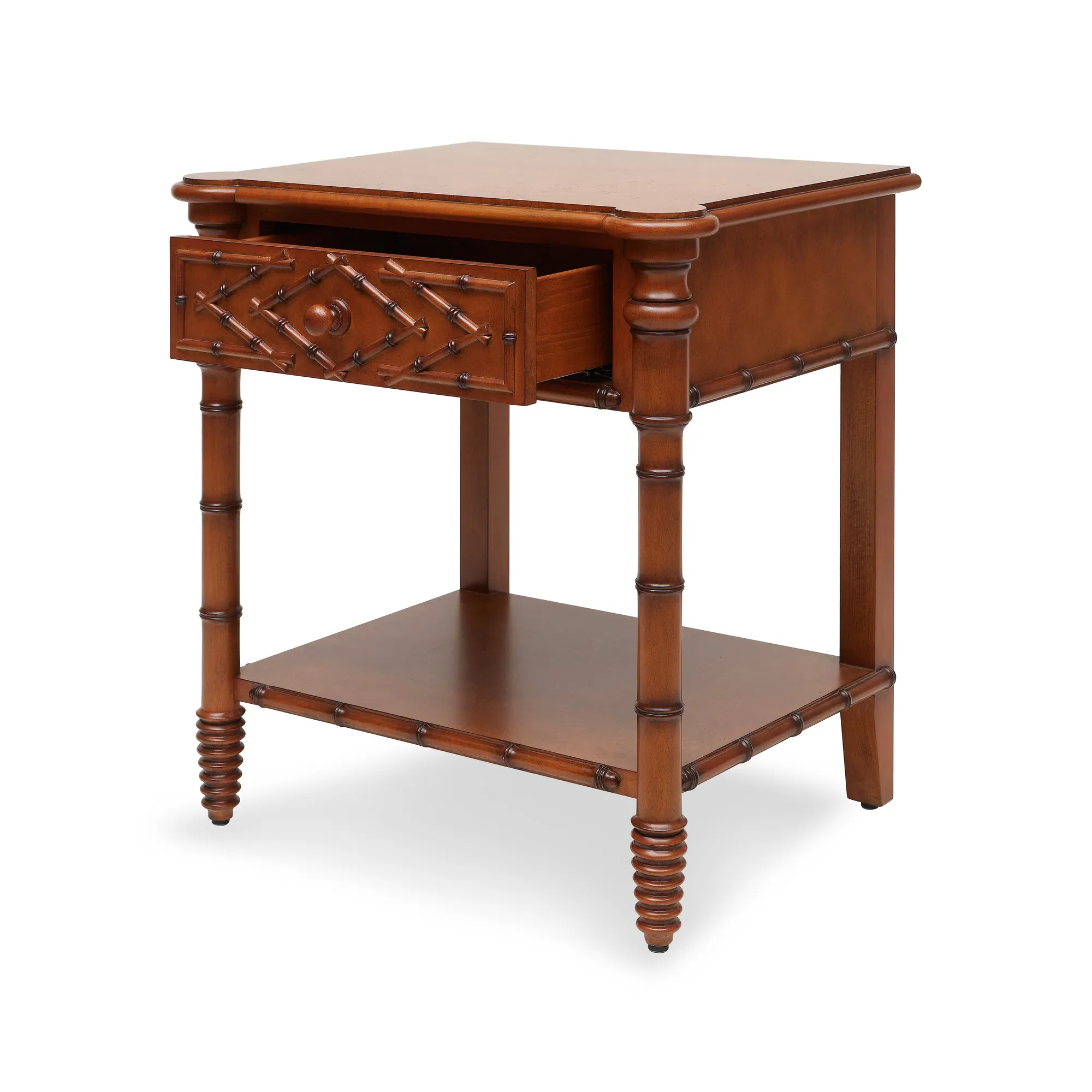 Birdseye Maple Bamboo Bedside Table