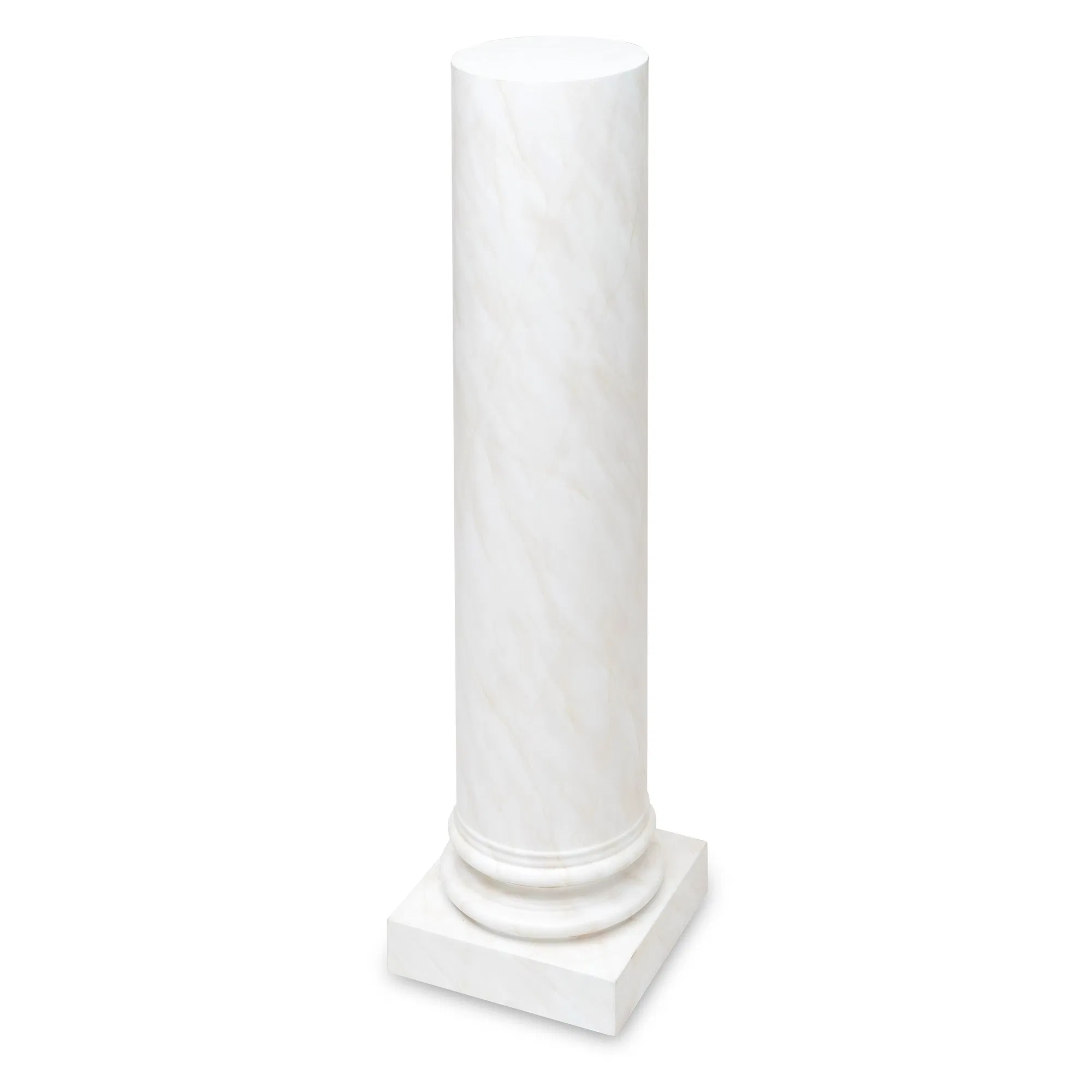 Lorenzo Hand-Painted Marbleized Pedestal