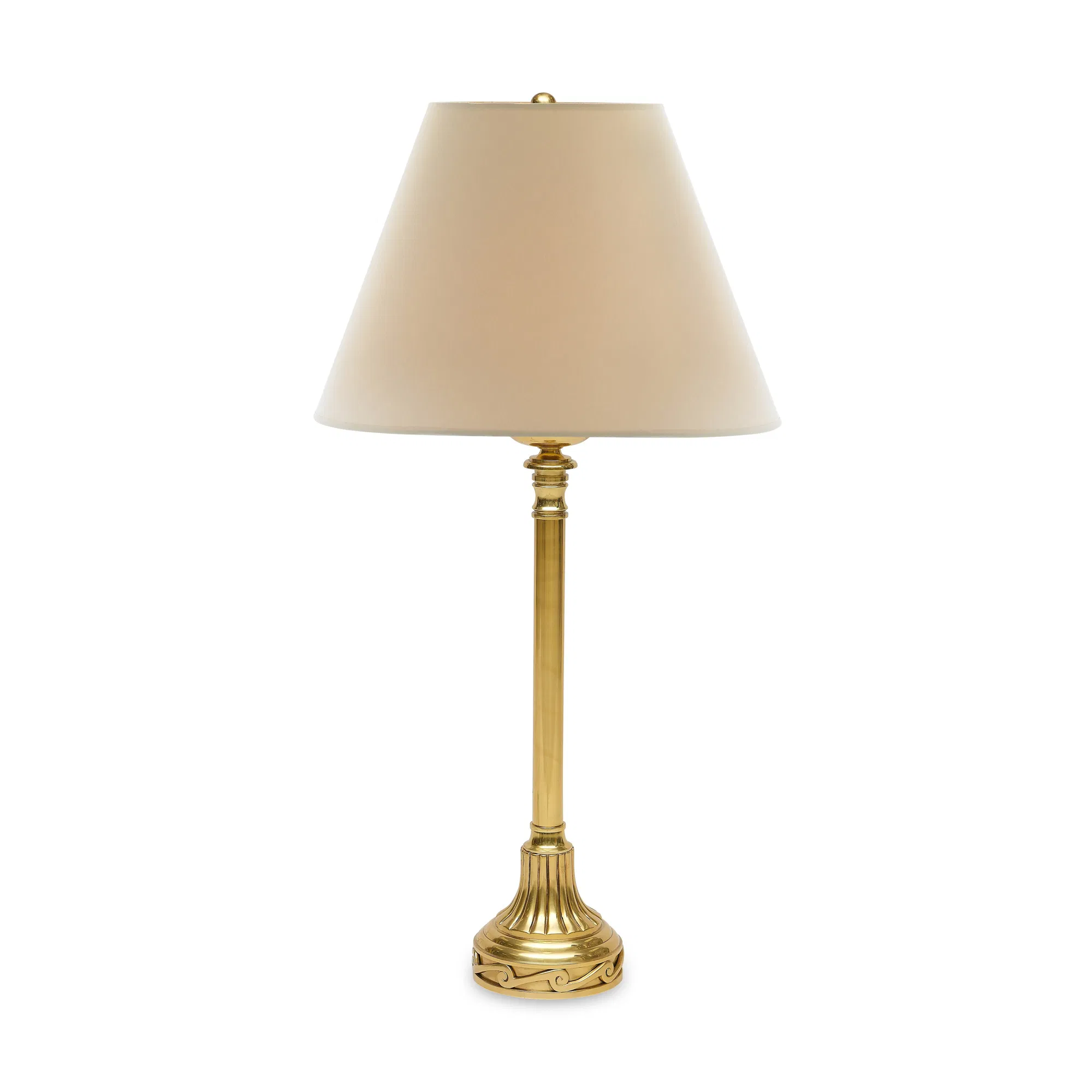 Lilly Lacquered Brass Candlestick Lamp