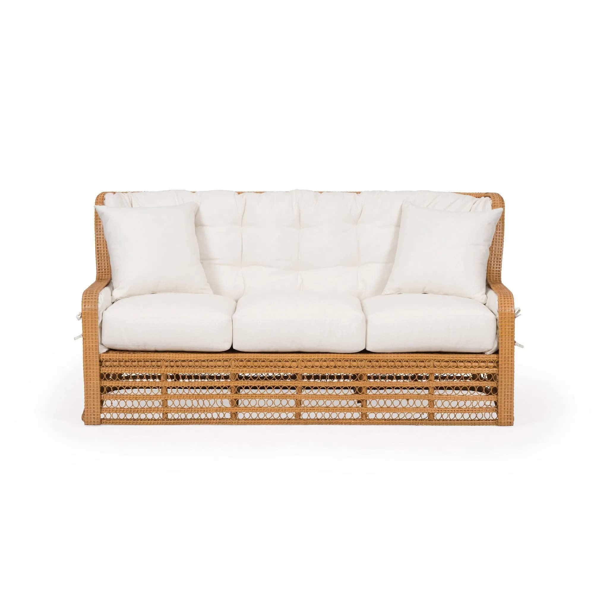 Kinley Hand-Woven Rattan Sofa
