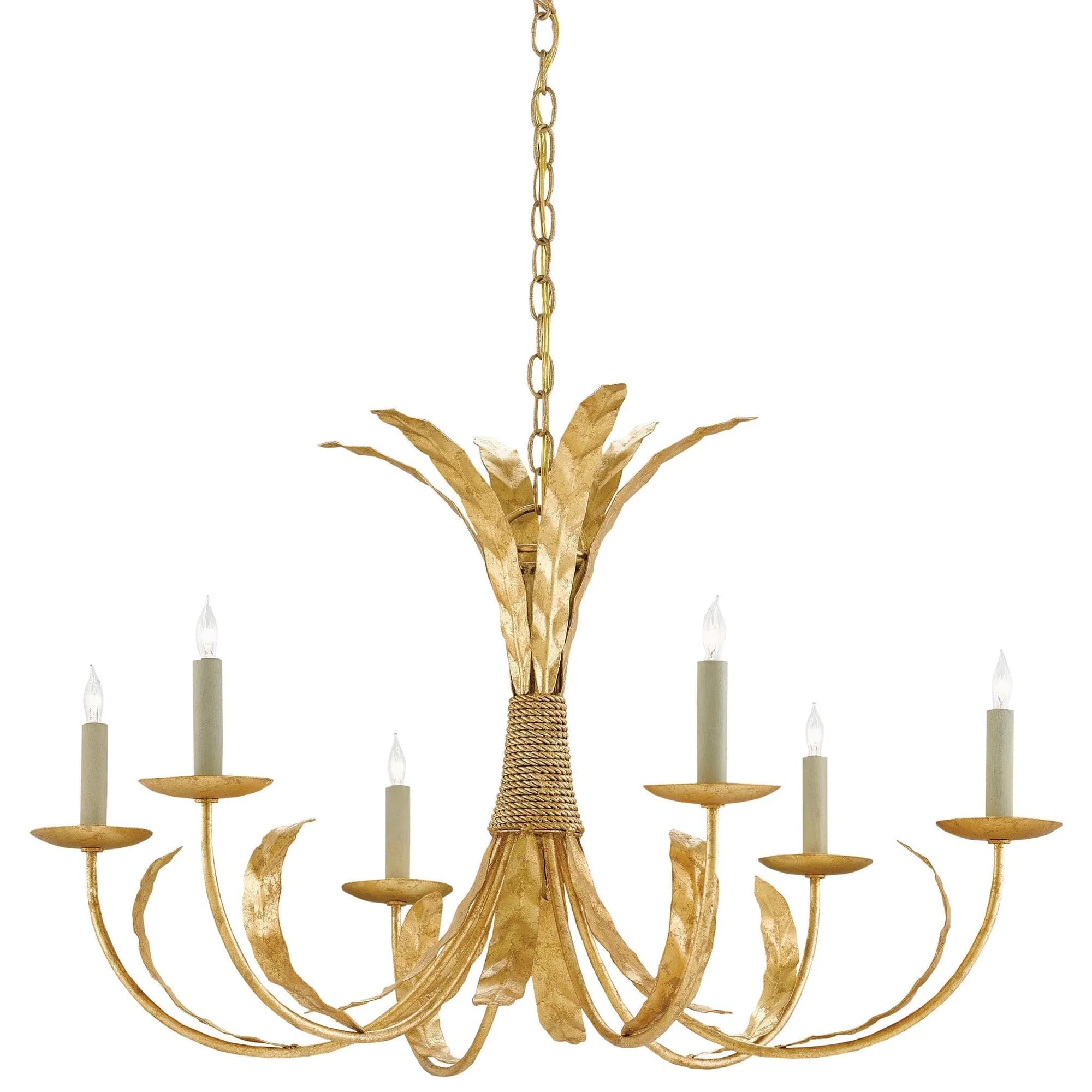 Bette Chandelier in Grecian Gold Leaf