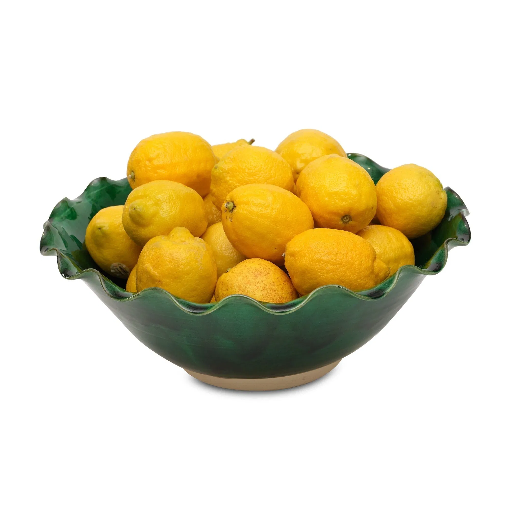 Ruffle Bowl Jade Hand-Thrown Pottery