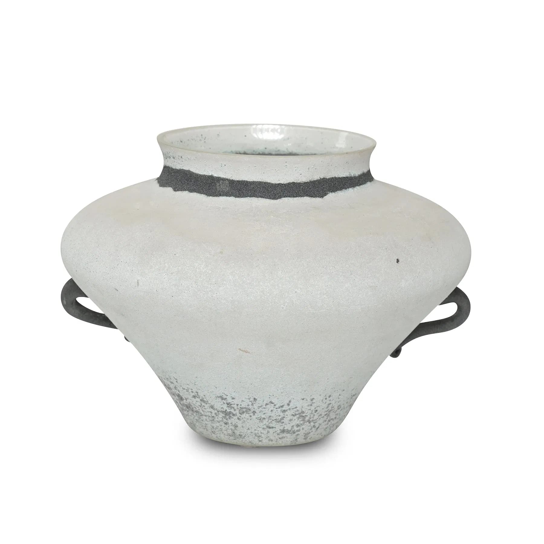 Scavo Murano Glass Vase Mid-Century Modern