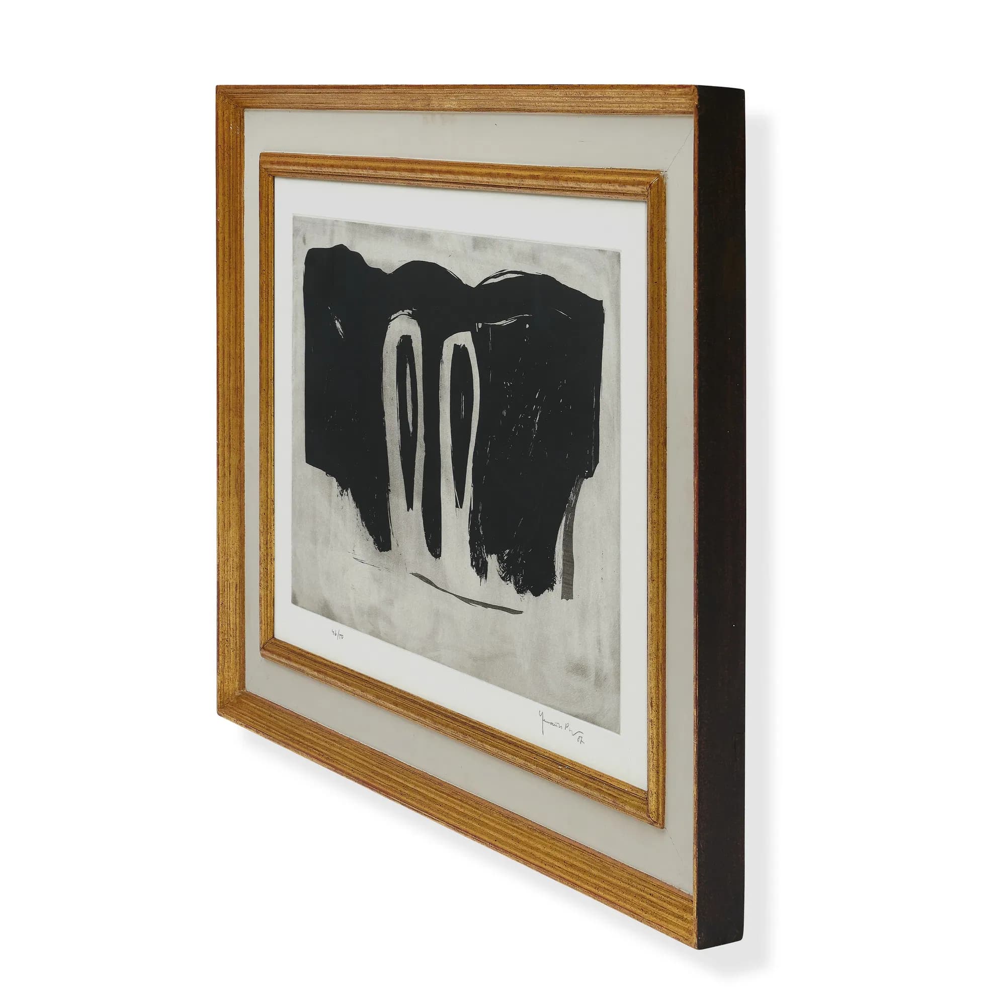 Xiprers en el Paisatge Hand-Signed Lithograph by Pijuan