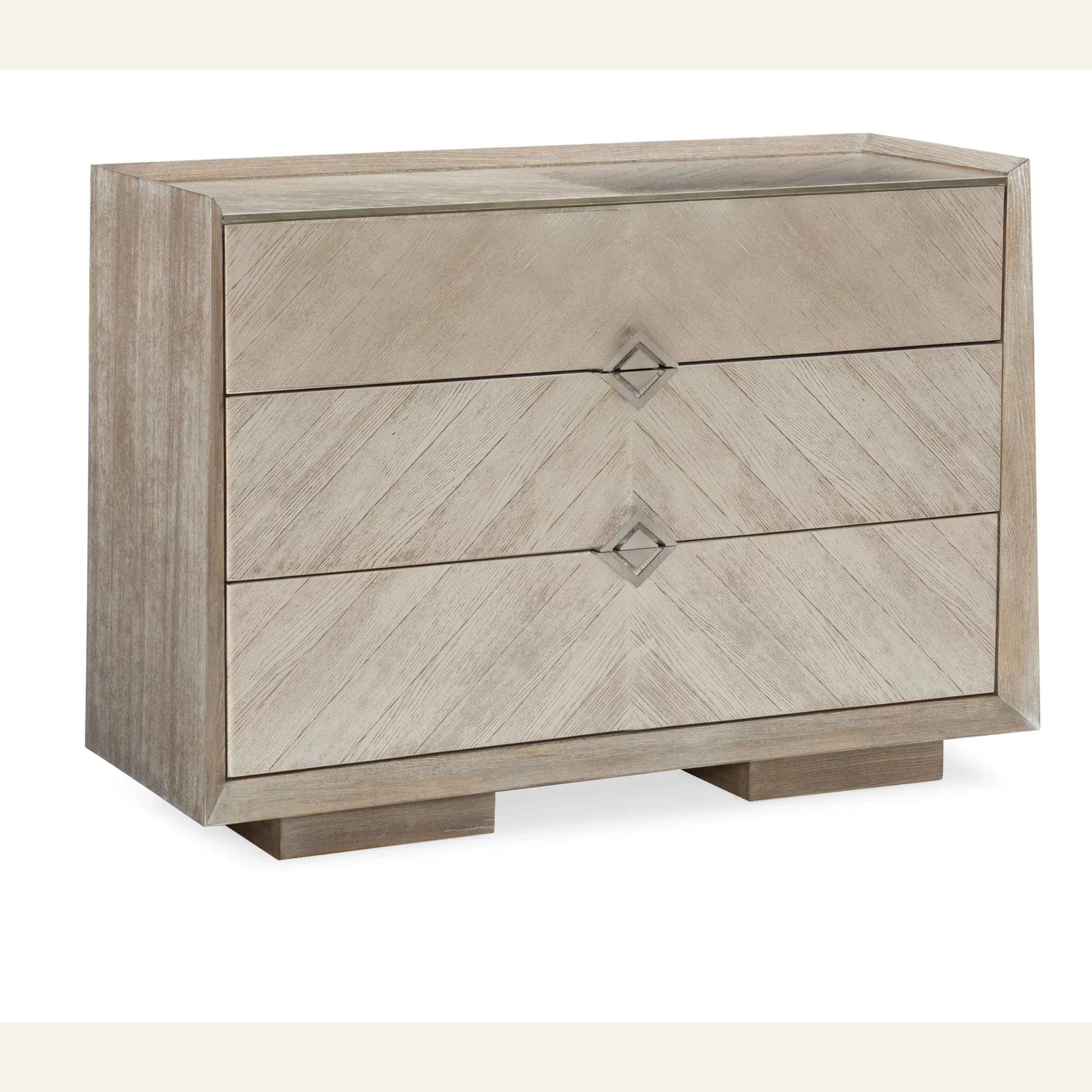 A Natural Ash Driftwood Chevron Chest