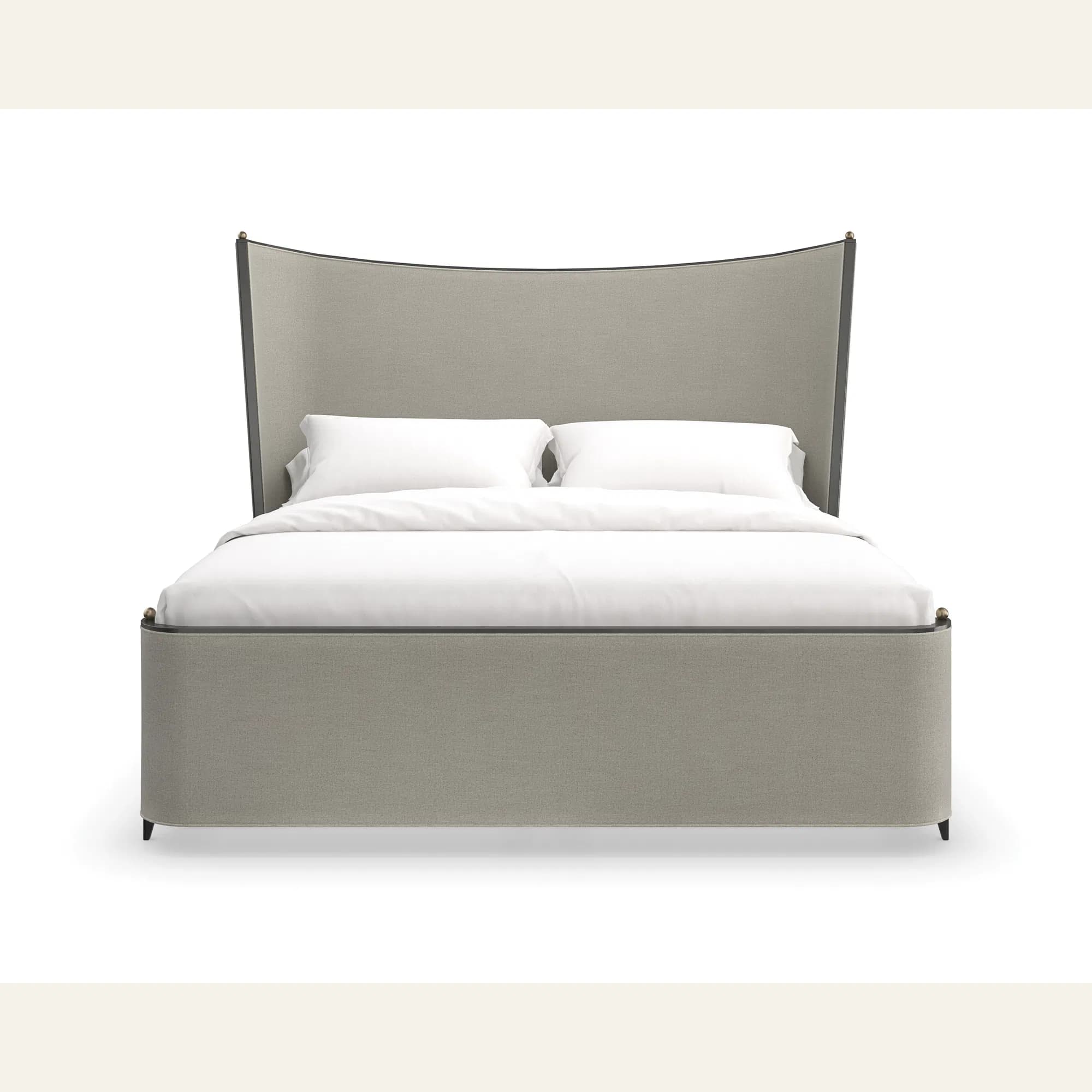 Provence Upholstered King Bed in Craftsman Bronze
