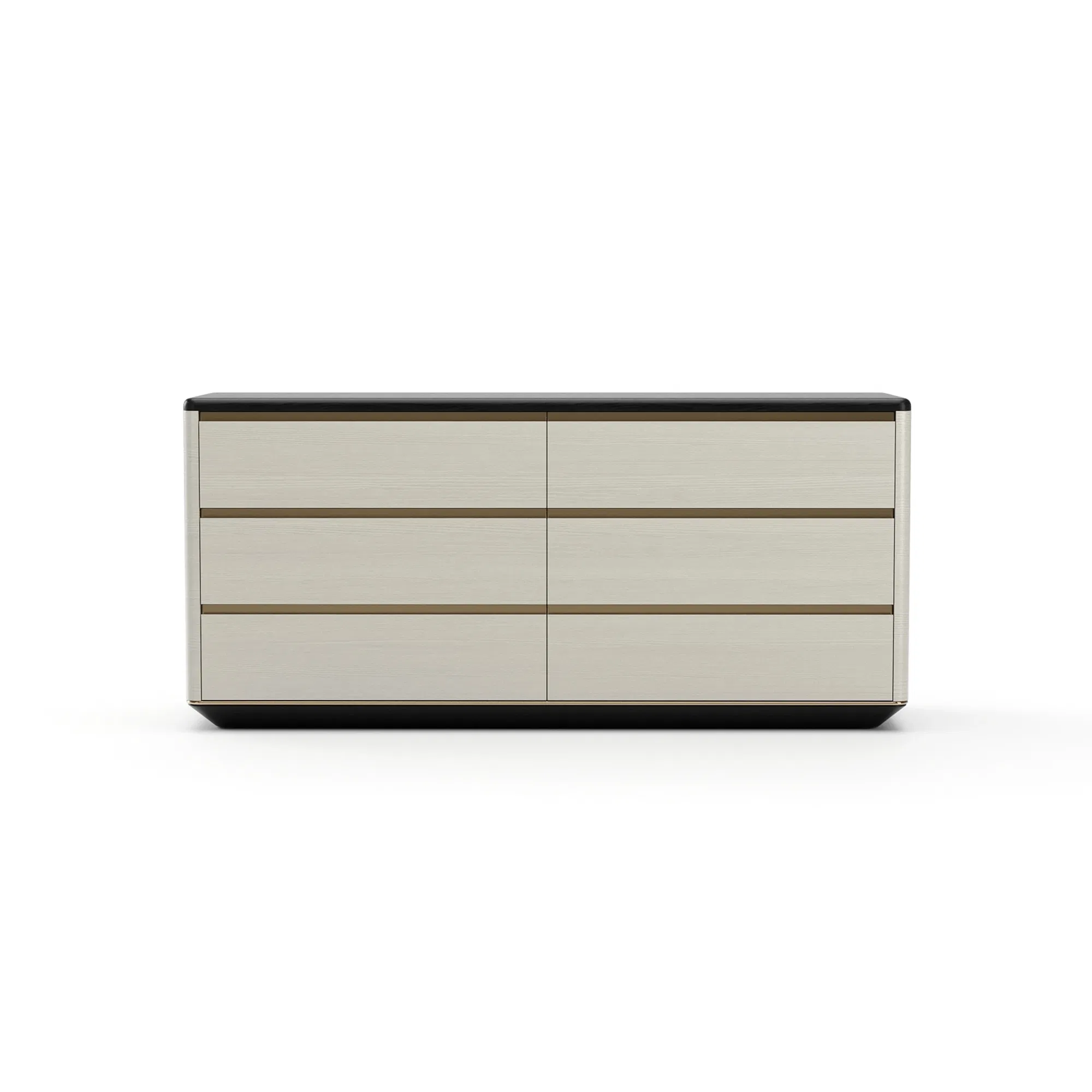 Madera Opal Ash Dresser with Brushed Gold