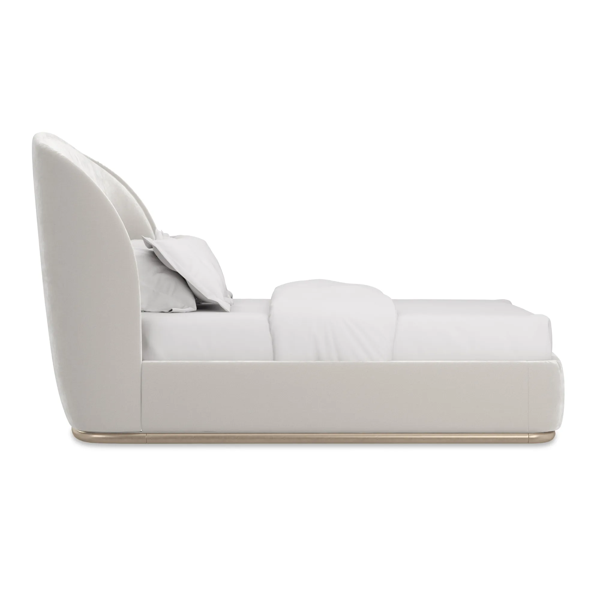 Opal Sumptuous Ivory Velvet Bed