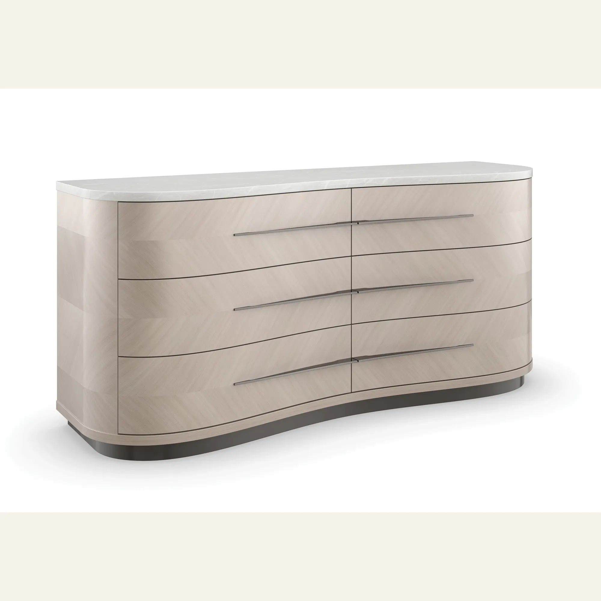 Roam Pearlescent Moonstone Chevron Dresser