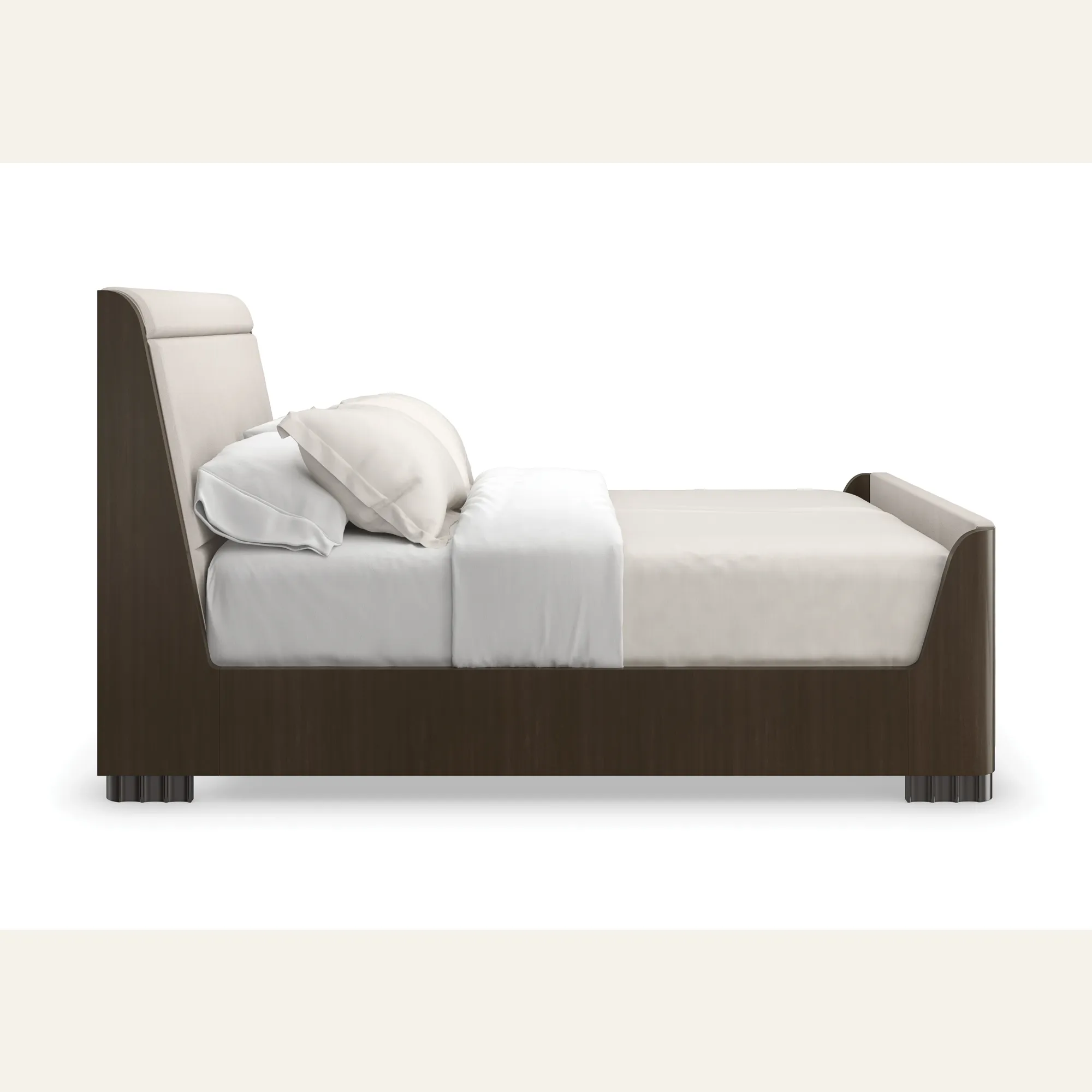 Slow Wave Sculptural Silk Queen Bed