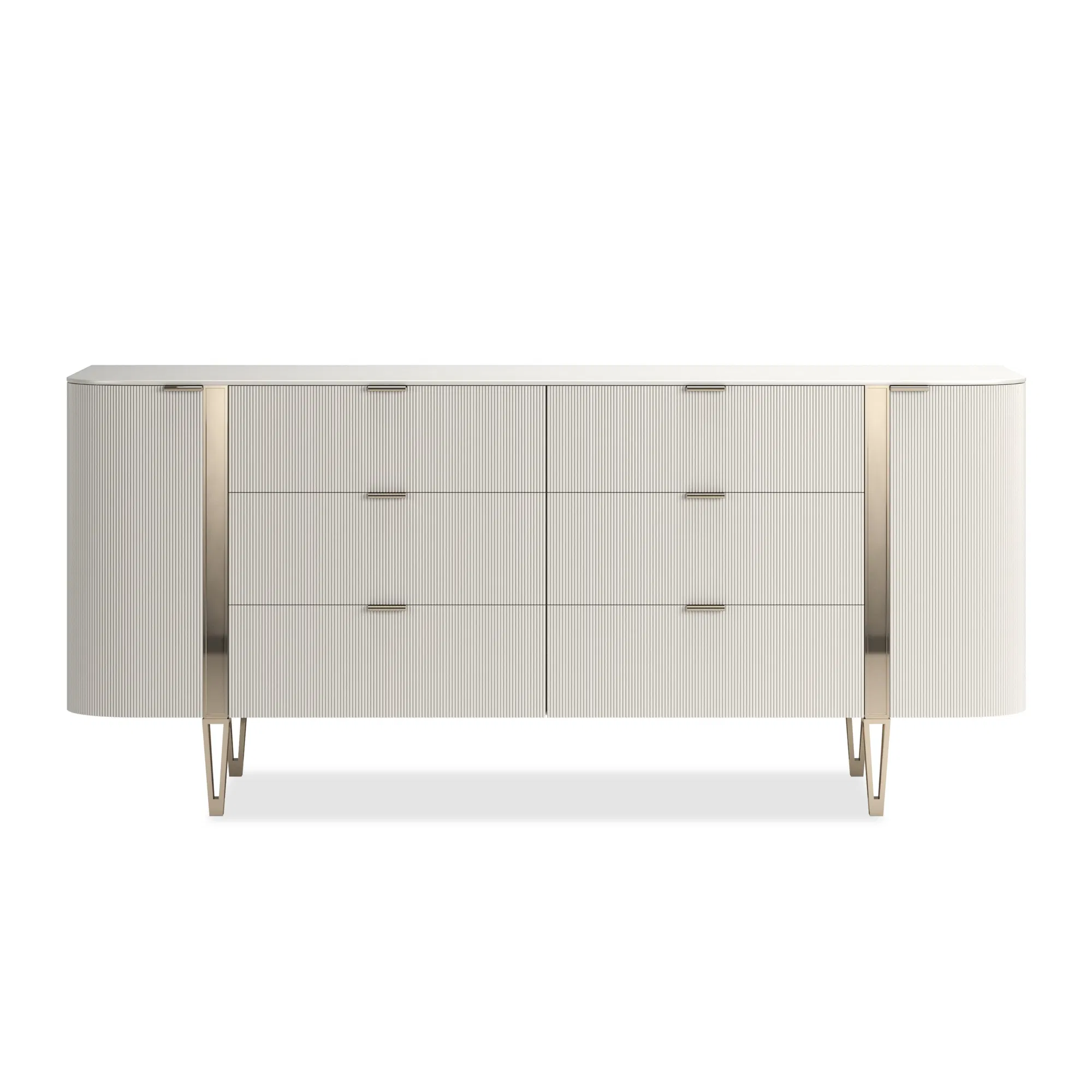 Love At First Sight Matte Pearl Elongated Dresser