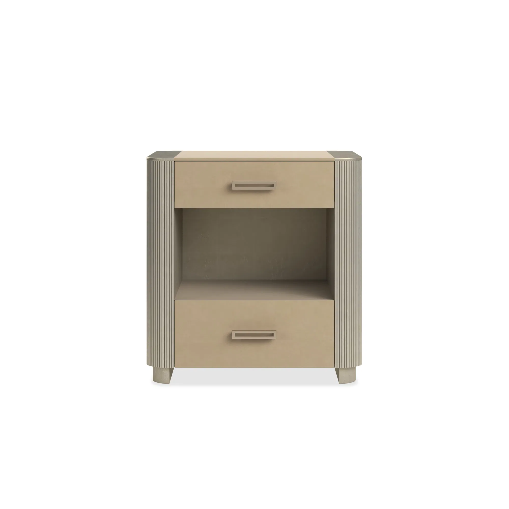 Love-Ly Sculptural Nightstand with Hand-Applied Oracle Finish