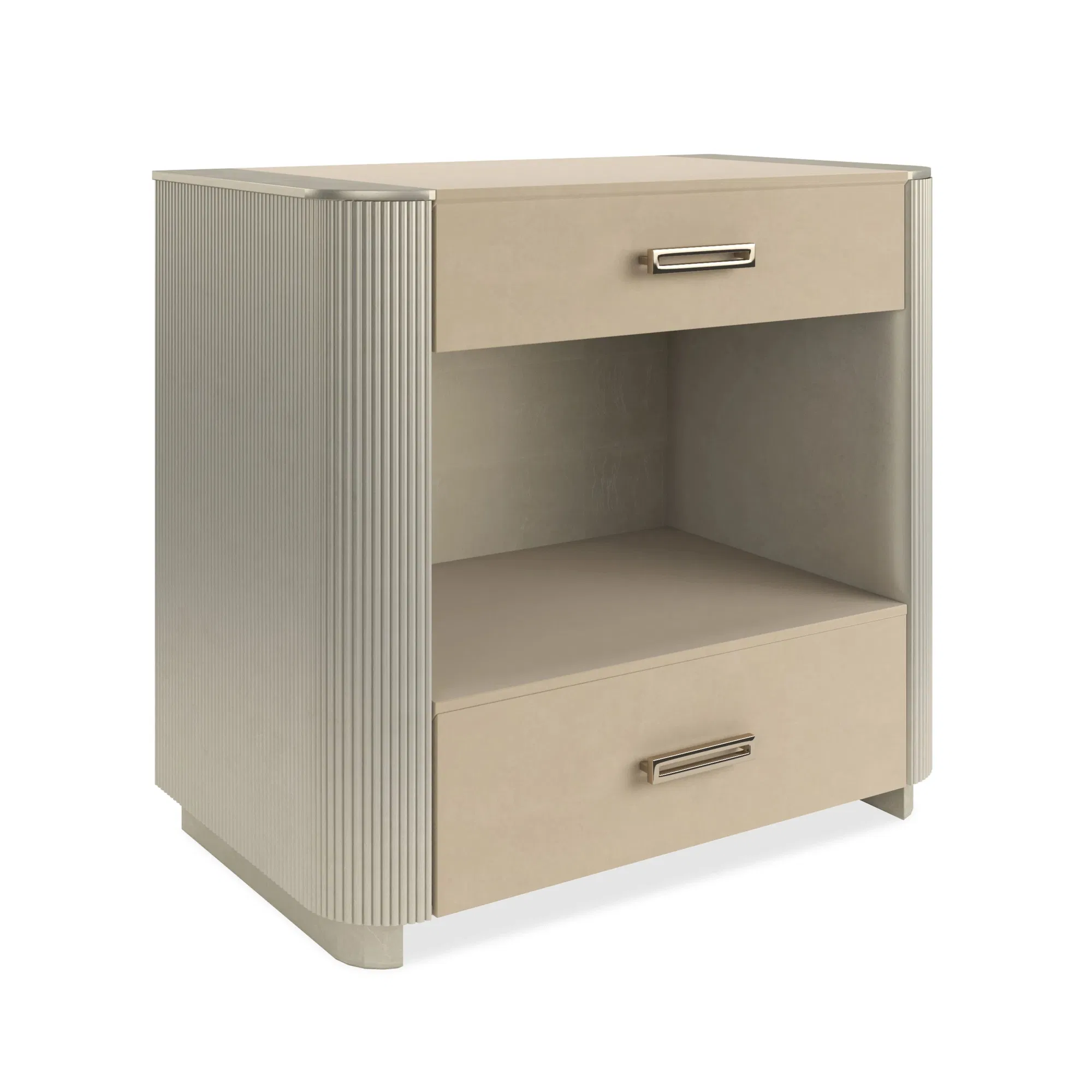 Love-Ly Sculptural Nightstand with Oracle Gold Leaf