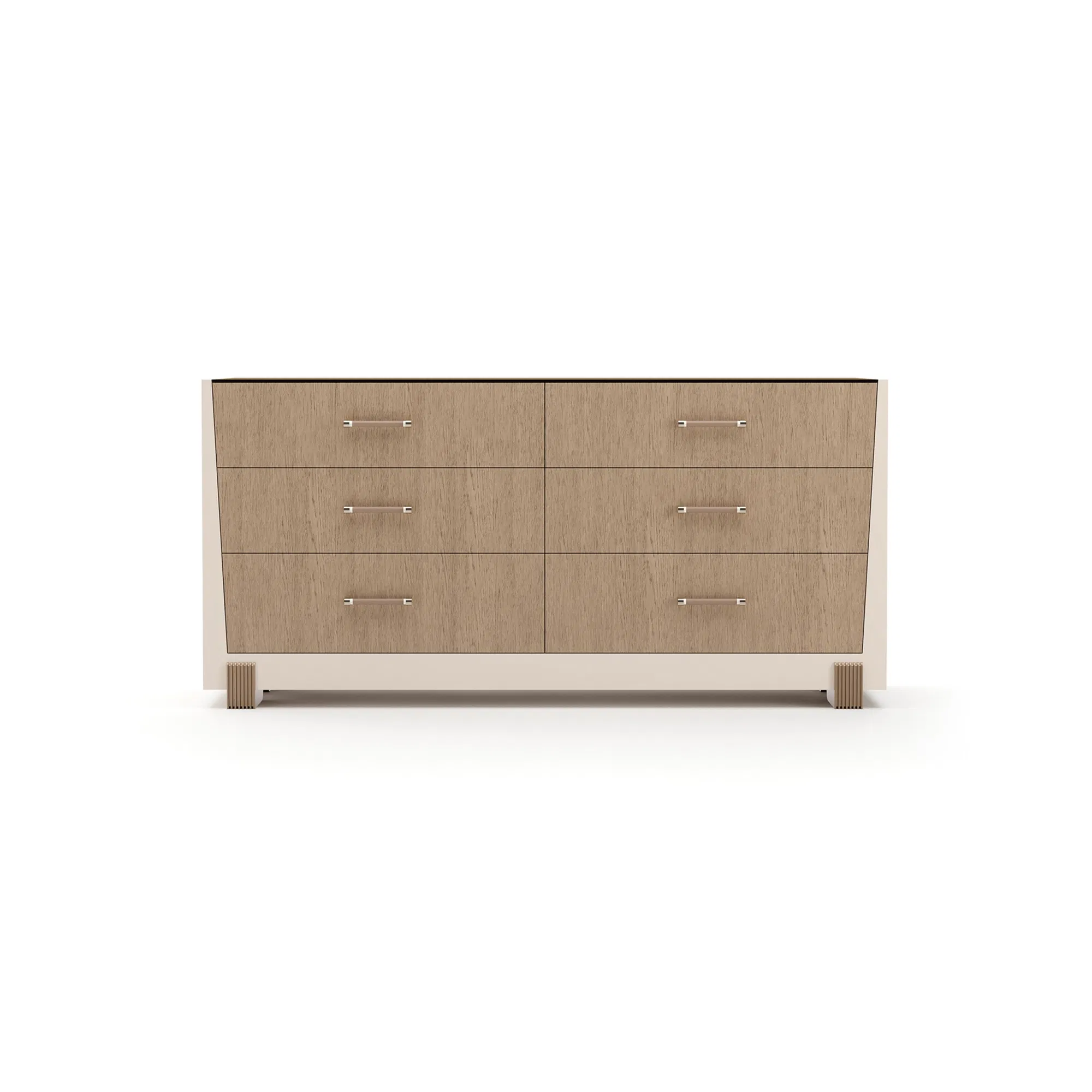 Counter Balance Smoked Bronze Glass Dresser
