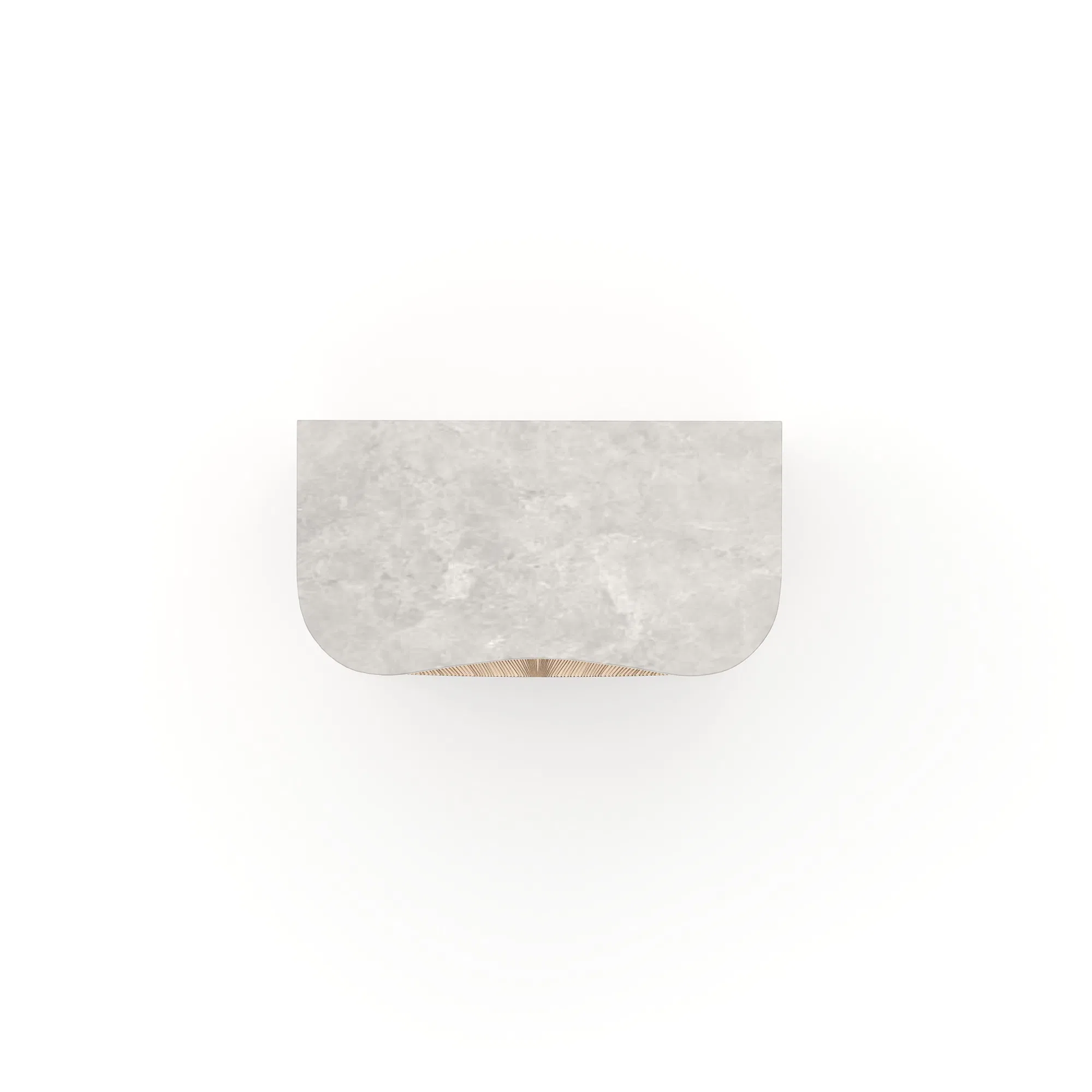 Nomadic Gray Armani Marble Nightstand