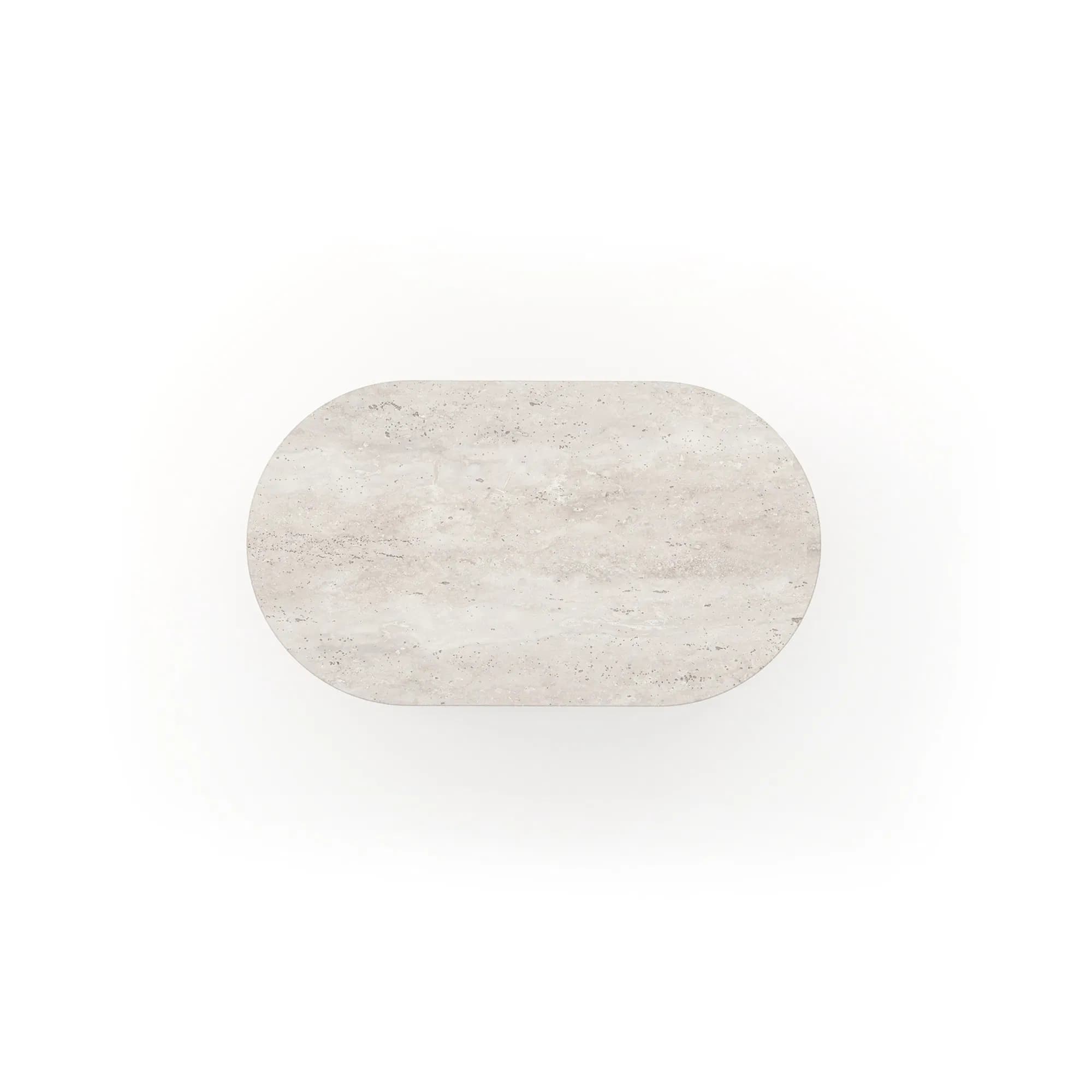 Fleur Large Nightstand Travertine Stone