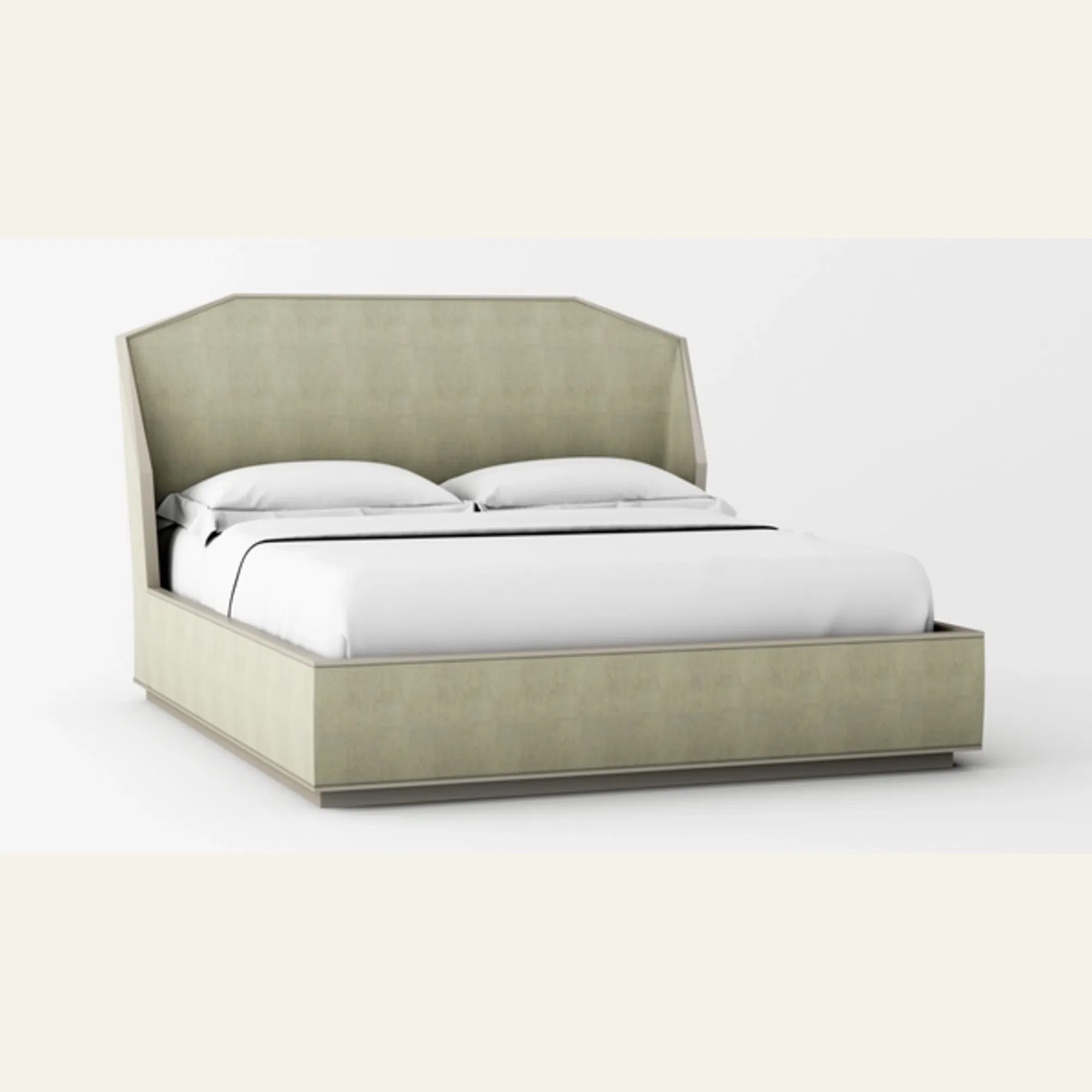 Expressions Sculptural Upholstered Queen Bed